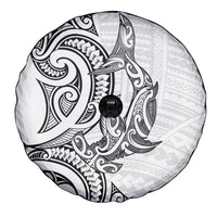 New Zealand Hammerhead Shark Spare Tire Cover Maori Haehae Mangopare White LT14 - Polynesian Pride