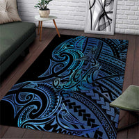 New Zealand Hammerhead Shark Area Rug Maori Haehae Mangopare Galaxy - Polynesian Pride