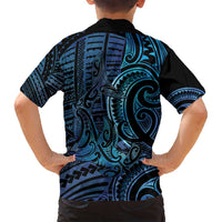 New Zealand Hammerhead Shark Family Matching Puletasi and Hawaiian Shirt Maori Haehae Mangopare Galaxy LT14 - Polynesian Pride