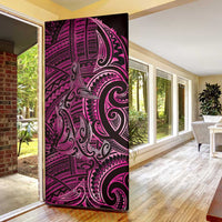 New Zealand Hammerhead Shark Door Cover Maori Haehae Mangopare Pink LT14 - Polynesian Pride