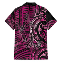 New Zealand Hammerhead Shark Hawaiian Shirt Maori Haehae Mangopare Pink LT14 - Polynesian Pride