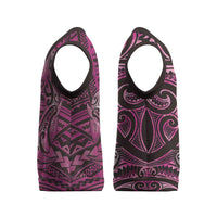 New Zealand Hammerhead Shark Christmas Knitted V-Neck Vest Maori Haehae Mangopare Pink LT14 - Polynesian Pride