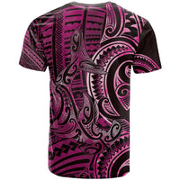 New Zealand Hammerhead Shark T Shirt Maori Haehae Mangopare Pink LT14 - Polynesian Pride