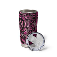 New Zealand Hammerhead Shark Tumbler Cup Maori Haehae Mangopare Pink LT14 - Polynesian Pride