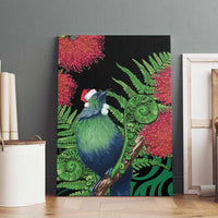 New Zealand Tui Bird Christmas Canvas Wall Art Maori Fern Mix Pohotukawa LT14 - Polynesian Pride