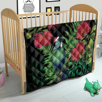 New Zealand Tui Bird Christmas Quilt Maori Fern Mix Pohotukawa LT14 - Polynesian Pride