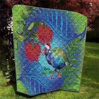New Zealand Takahe Christmas Quilt Maori Fern Mix Pohotukawa LT14 - Polynesian Pride
