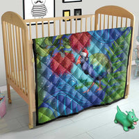New Zealand Takahe Christmas Quilt Maori Fern Mix Pohotukawa LT14 - Polynesian Pride
