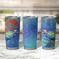 New Zealand Takahe Christmas Tumbler Cup Maori Fern Mix Pohotukawa LT14 - Polynesian Pride