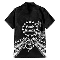Kia Orana Cook Islands Family Matching Long Sleeve Bodycon Dress and Hawaiian Shirt 2025 Pasifika Polynesian Turtle Black Color LT14 - Polynesian Pride