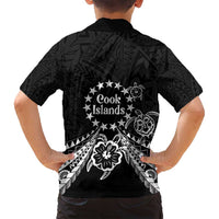 Kia Orana Cook Islands Family Matching Puletasi and Hawaiian Shirt 2025 Pasifika Polynesian Turtle Black Color LT14 - Polynesian Pride