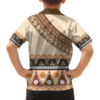 Bula Fiji Family Matching Tank Maxi Dress and Hawaiian Shirt 2025 Pasifika Traditional Fijian Masi LT14 - Polynesian Pride