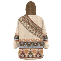 Bula Fiji Wearable Blanket Hoodie 2025 Pasifika Traditional Fijian Masi LT14 - Polynesian Pride