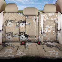 Bula Fiji Iri Buli Back Car Seat Cover Woven Fan With Fijian Tapa LT14 One Size Beige - Polynesian Pride