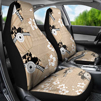 Bula Fiji Iri Buli Car Seat Cover Woven Fan With Fijian Tapa LT14 - Polynesian Pride