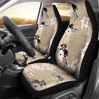 Bula Fiji Iri Buli Car Seat Cover Woven Fan With Fijian Tapa LT14 - Polynesian Pride