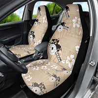 Bula Fiji Iri Buli Car Seat Cover Woven Fan With Fijian Tapa LT14 - Polynesian Pride