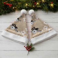 Bula Fiji Iri Buli Christmas Santa Hat Woven Fan With Fijian Tapa LT14 - Polynesian Pride