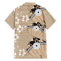 Bula Fiji Iri Buli Hawaiian Shirt Woven Fan With Fijian Tapa LT14 - Polynesian Pride