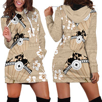 Bula Fiji Iri Buli Hoodie Dress Woven Fan With Fijian Tapa LT14 - Polynesian Pride
