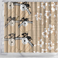 Bula Fiji Iri Buli Shower Curtain Woven Fan With Fijian Tapa LT14 - Polynesian Pride