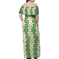 Ia Orana Tahiti Tiare Maori Seamless Style Family Matching Off Shoulder Maxi Dress and Hawaiian Shirt LT14 - Polynesian Pride