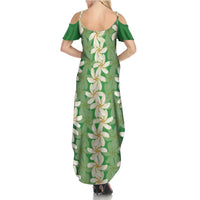 Ia Orana Tahiti Tiare Maori Seamless Style Family Matching Summer Maxi Dress and Hawaiian Shirt LT14 - Polynesian Pride
