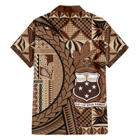 Samoa Siapo Family Matching Off Shoulder Maxi Dress and Hawaiian Shirt Happy Independence Day Vintage Vibes LT14 - Polynesian Pride
