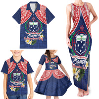 Samoan Independence Day Family Matching Tank Maxi Dress and Hawaiian Shirt Manuia Le Tutoatasi O Samoa LT14 - Polynesian Pride