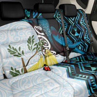 New Zealand Silver Fern Tui Bird Back Car Seat Cover Maori Kowhai Paua Shell Taniko Motifs LT14 - Polynesian Pride