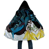 New Zealand Silver Fern Tui Bird Cloak Maori Kowhai Paua Shell Taniko Motifs LT14 Unisex Turquoise - Polynesian Pride