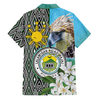 Cotabato Philippines Province Family Matching Summer Maxi Dress and Hawaiian Shirt Filipino Eagle Sampaguita Tinalak Pattern LT14 - Polynesian Pride