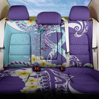No Story Should End Too Soon Suicide Awareness Back Car Seat Cover Purple And Teal Polynesian Ribbon LT14 One Size Purple - Polynesian Pride