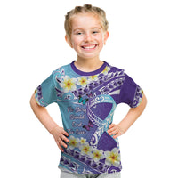 No Story Should End Too Soon Suicide Awareness Kid T Shirt Purple And Teal Polynesian Ribbon LT14 Purple - Polynesian Pride