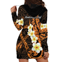 Liver Cancer Awareness Month Hoodie Dress Awareness Is Key Orange Polynesian Ribbon LT14 - Polynesian Pride