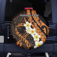 Liver Cancer Awareness Month Spare Tire Cover Awareness Is Key Orange Polynesian Ribbon LT14 - Polynesian Pride