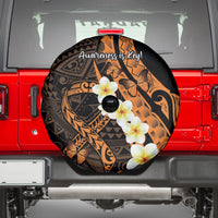 Liver Cancer Awareness Month Spare Tire Cover Awareness Is Key Orange Polynesian Ribbon LT14 - Polynesian Pride