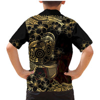 Frangipani Festival Rabaul Family Matching Mermaid Dress and Hawaiian Shirt PNG Tribal Baining Mask Tattoo LT14 - Polynesian Pride