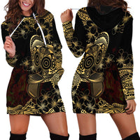 Frangipani Festival Rabaul Hoodie Dress PNG Tribal Baining Mask Tattoo LT14 - Polynesian Pride