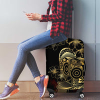 Frangipani Festival Rabaul Luggage Cover PNG Tribal Baining Mask Tattoo LT14 - Polynesian Pride