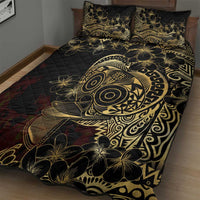 Frangipani Festival Rabaul Quilt Bed Set PNG Tribal Baining Mask Tattoo LT14 - Polynesian Pride