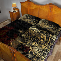 Frangipani Festival Rabaul Quilt Bed Set PNG Tribal Baining Mask Tattoo LT14 - Polynesian Pride