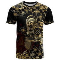 Frangipani Festival Rabaul T Shirt PNG Tribal Baining Mask Tattoo LT14 Black - Polynesian Pride