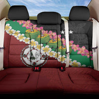 Frangipani Festival Rabaul East New Britain Back Car Seat Cover Dukduk Dance With Plumeria LT14 One Size Red - Polynesian Pride