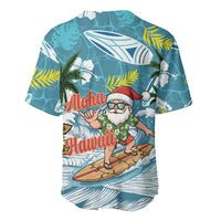 Hawaii Summer Christmas Baseball Jersey Surfing Santa Shaka Catch The Wave