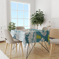 Hawaii Summer Christmas Tablecloth Surfing Santa Shaka Catch The Wave