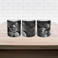 Kamehameha Butterfly Hawaii Ceramic Mug Hawaiian Pulelehua Mamaki Black Color LT14 - Polynesian Pride