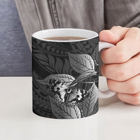 Kamehameha Butterfly Hawaii Ceramic Mug Hawaiian Pulelehua Mamaki Black Color LT14 - Polynesian Pride