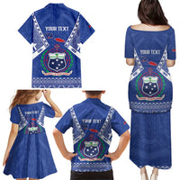 Personalised Samoa 685 Family Matching Puletasi and Hawaiian Shirt Samoan Pride Coat Of Arms LT14 - Polynesian Pride