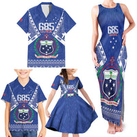 Personalised Samoa 685 Family Matching Tank Maxi Dress and Hawaiian Shirt Samoan Pride Coat Of Arms LT14 - Polynesian Pride